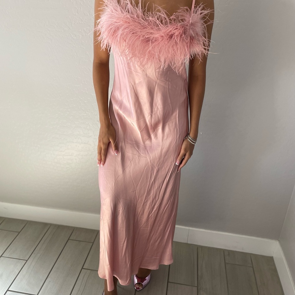 Sleeper Pink Satin Gown